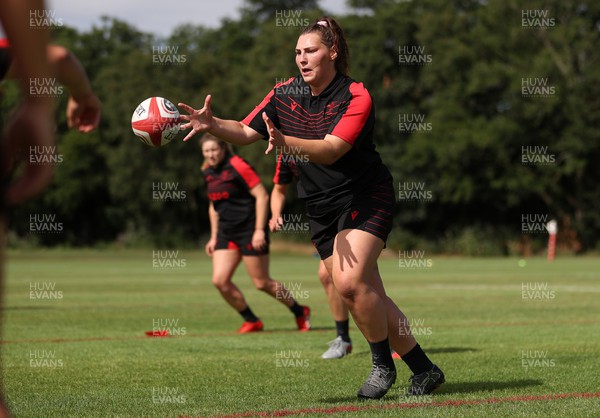 260722 - Wales Women Rugby Training - Gwenllian Pyrs during training