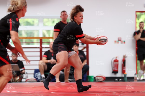 260722 - Wales Women Rugby Training - Lleucu George during training