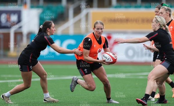 280923 - Wales Women Rugby Training Session - Carys Cox during a training session ahead of the match against USA at Stadium CSM