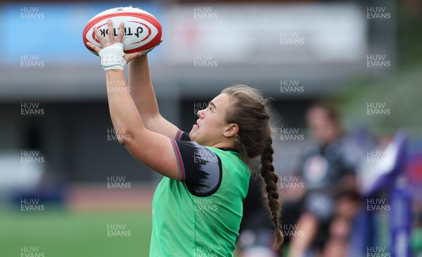 280923 - Wales Women Rugby Training Session - Carys Phillips during a training session ahead of the match against USA at Stadium CSM