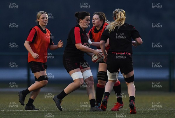 290322 - Wales Women Rugby Training - Sioned Harries during training