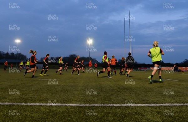 290322 - Wales Women Rugby Training - Players during training