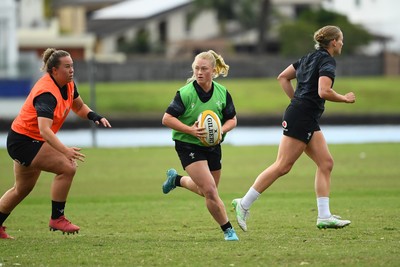 290725 - Wales Women Rugby Training at The Southport School - Seren Lockwood during a Wales Women’s rugby training session ahead of the second test against Australia