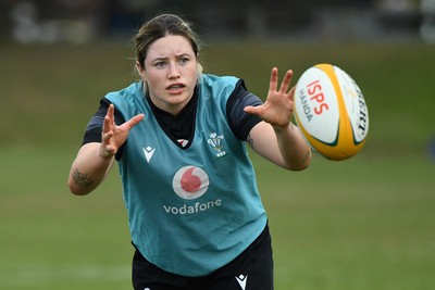 290725 - Wales Women Rugby Training at The Southport School - Gwen Crabb during a Wales Women’s rugby training session ahead of the second test against Australia