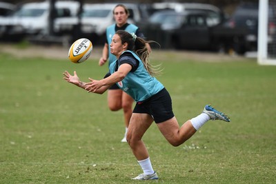 290725 - Wales Women Rugby Training at The Southport School - Kayleigh Powell during a Wales Women’s rugby training session ahead of the second test against Australia
