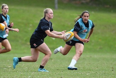 290725 - Wales Women Rugby Training at The Southport School - Seren Lockwood during a Wales Women’s rugby training session ahead of the second test against Australia