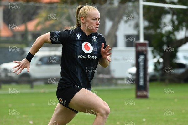 290725 - Wales Women Rugby Training at The Southport School - Catherine Richards during a Wales Women’s rugby training session ahead of the second test against Australia