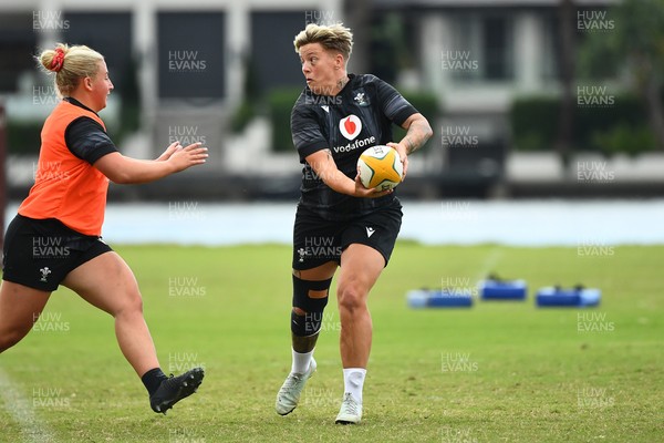 290725 - Wales Women Rugby Training at The Southport School - Donna Rose during a Wales Women’s rugby training session ahead of the second test against Australia