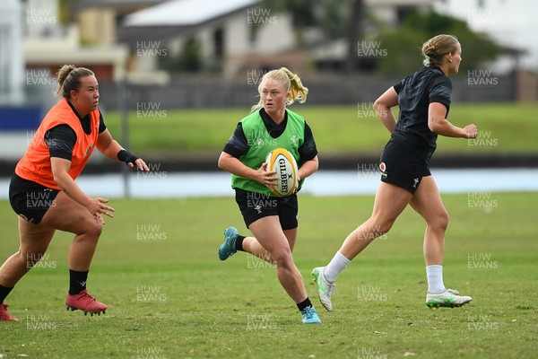 290725 - Wales Women Rugby Training at The Southport School - Seren Lockwood during a Wales Women’s rugby training session ahead of the second test against Australia