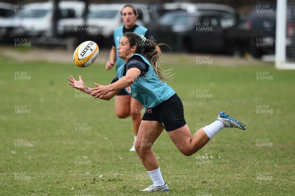 290725 - Wales Women Rugby Training at The Southport School - Kayleigh Powell during a Wales Women’s rugby training session ahead of the second test against Australia