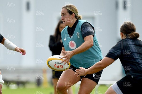 290725 - Wales Women Rugby Training at The Southport School - Courtney Keight during a Wales Women’s rugby training session ahead of the second test against Australia