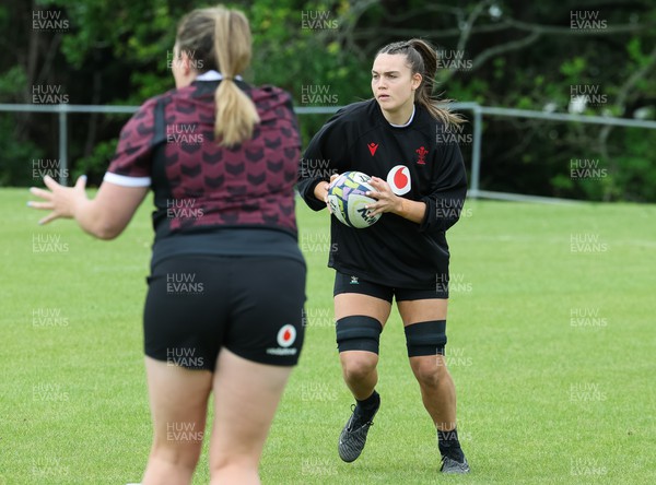 301023 - Wales Women Rugby Training Session - Bryonie King during a training session at Pakuranga United RFC ahead of their WXV1 match against Australia