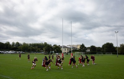 090926 - Wales Women Rugby Training Match - Wales squad members take each other on during a training match ahead of the WRX Series of matches 