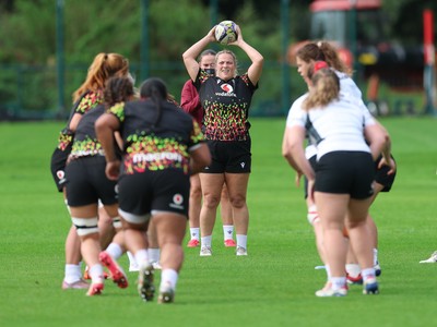 090926 - Wales Women Rugby Training Match - Kelsey Jones during a training match ahead of the WRX Series of matches 