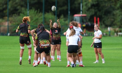 090926 - Wales Women Rugby Training Match - Kelsey Jones during a training match ahead of the WRX Series of matches 