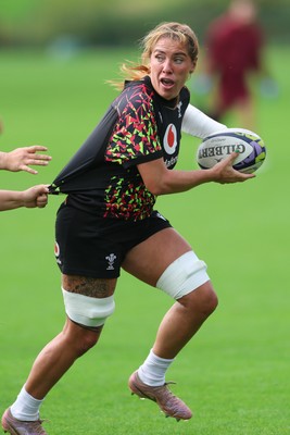090926 - Wales Women Rugby Training Match - Georgia Evans during a training match ahead of the WRX Series of matches 
