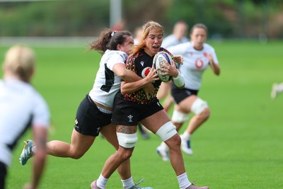 090926 - Wales Women Rugby Training Match - Georgia Evans during a training match ahead of the WRX Series of matches 