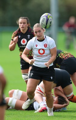 090926 - Wales Women Rugby Training Match - Megan Davey during a training match ahead of the WRX Series of matches 