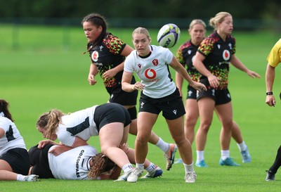 090926 - Wales Women Rugby Training Match - Megan Davey during a training match ahead of the WRX Series of matches 