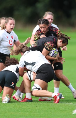 090926 - Wales Women Rugby Training Match - Branwen Metcalfe during a training match ahead of the WRX Series of matches 