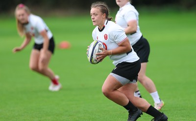 090926 - Wales Women Rugby Training Match - Lleucu George during a training match ahead of the WRX Series of matches 