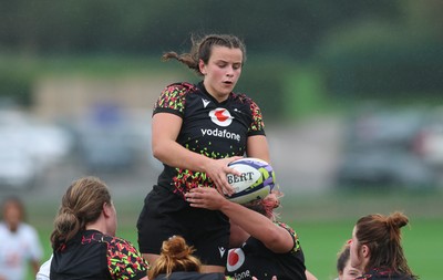 090926 - Wales Women Rugby Training Match - Branwen Metcalfe during a training match ahead of the WRX Series of matches 