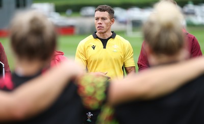 090926 - Wales Women Rugby Training Match - Referee Craig Evans who took charge of a Wales training match ahead of the WRX Series of matches 