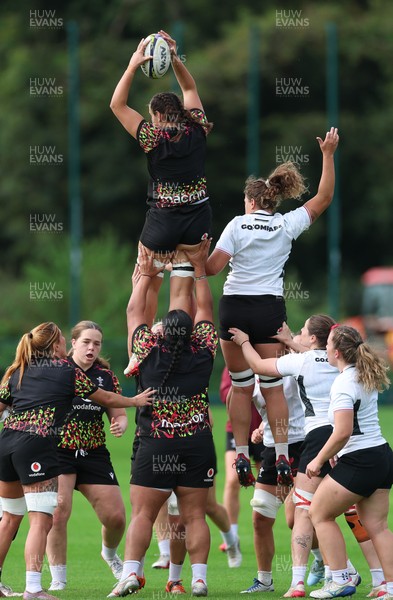 090926 - Wales Women Rugby Training Match - Wales squad members take each other on during a training match ahead of the WRX Series of matches 