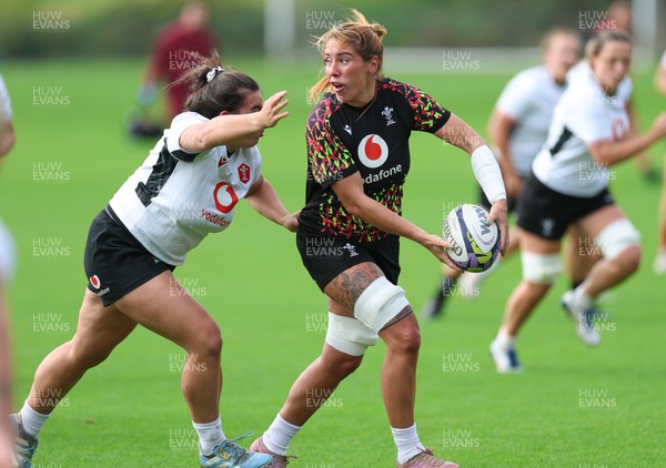 090926 - Wales Women Rugby Training Match - Georgia Evans during a training match ahead of the WRX Series of matches 