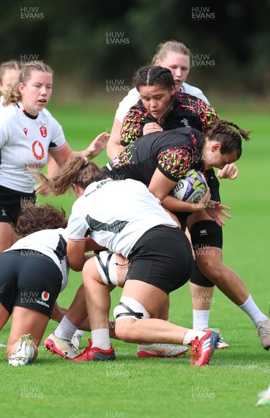 090926 - Wales Women Rugby Training Match - Branwen Metcalfe during a training match ahead of the WRX Series of matches 