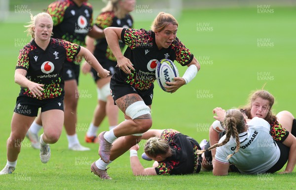 090926 - Wales Women Rugby Training Match - Georgia Evans during a training match ahead of the WRX Series of matches 