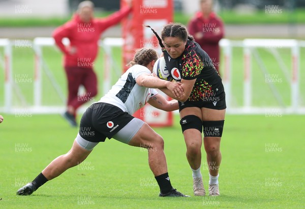 090926 - Wales Women Rugby Training Match - Jorja Aiono during a training match ahead of the WRX Series of matches 