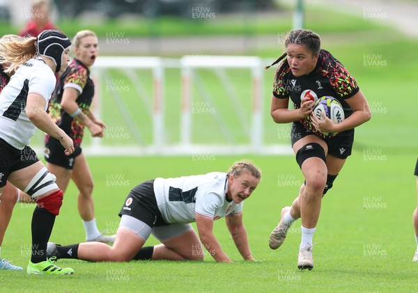 090926 - Wales Women Rugby Training Match - Jorja Aiono during a training match ahead of the WRX Series of matches 