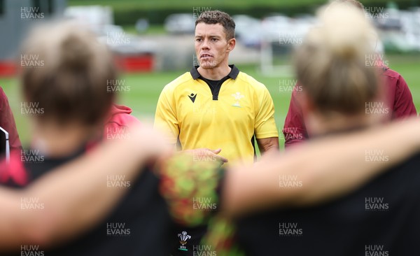 090926 - Wales Women Rugby Training Match - Referee Craig Evans who took charge of a Wales training match ahead of the WRX Series of matches 