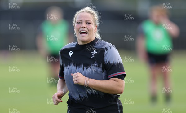 111022 - Wales Women Rugby Training Session - Wales’ Kelsey Jones during training session ahead of their Women’s Rugby World Cup match against New Zealand