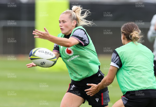 121022 - Wales Women Rugby Training Session - Wales’ Megan Webb during a training session ahead of their Women’s Rugby World Cup match against New Zealand