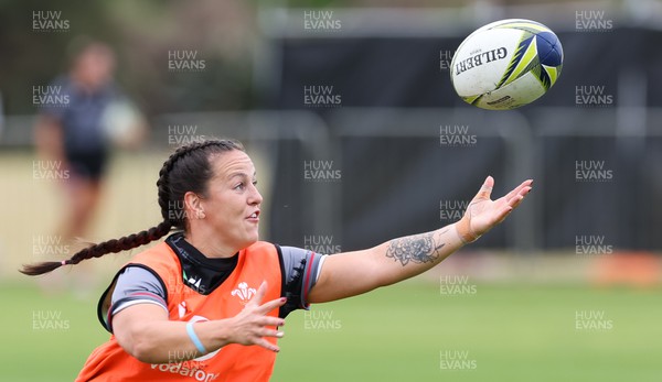 121022 - Wales Women Rugby Training Session - Wales’ Ffion Lewis during a training session ahead of their Women’s Rugby World Cup match against New Zealand