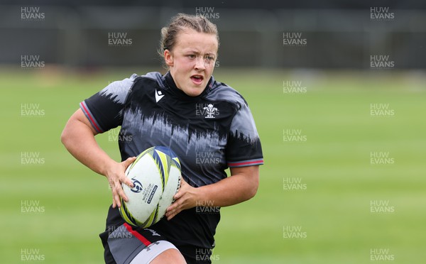 121022 - Wales Women Rugby Training Session - Wales’ Lleucu George during a training session ahead of their Women’s Rugby World Cup match against New Zealand