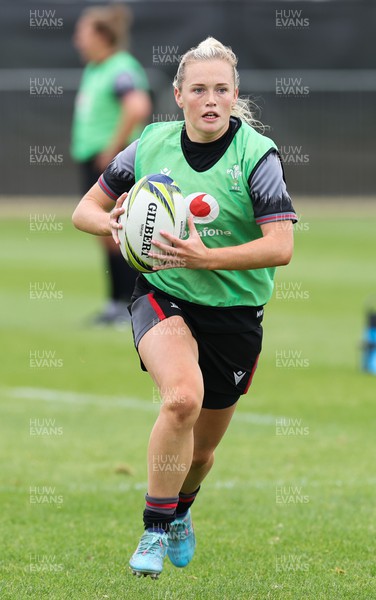 121022 - Wales Women Rugby Training Session - Wales’ Megan Webb during a training session ahead of their Women’s Rugby World Cup match against New Zealand