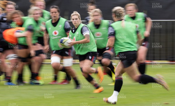 141022 - Wales Women Rugby Training Session - Wales’ Keira Bevan during training ahead of the Women’s Rugby World Cup match against New Zealand
