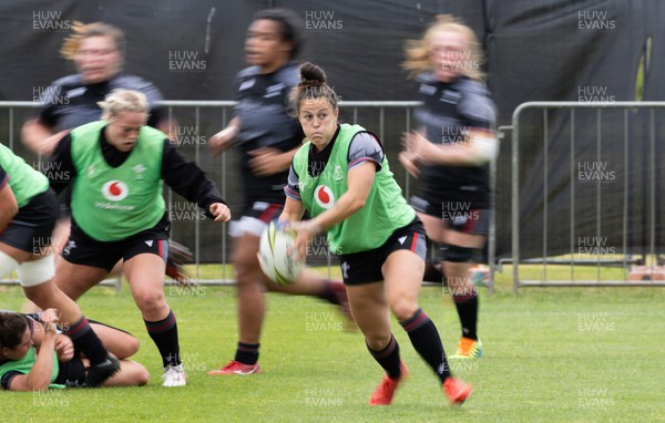 141022 - Wales Women Rugby Training Session - Wales’ Ffion Lewis during training ahead of the Women’s Rugby World Cup match against New Zealand