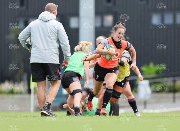191022 - Wales Women Rugby Training Session - Wales’s Ffion Lewis during training ahead of their Women’s Rugby World Cup match against Australia
