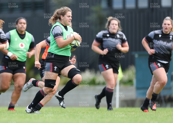 191022 - Wales Women Rugby Training Session - Wales’s Natalia John during training ahead of their Women’s Rugby World Cup match against Australia