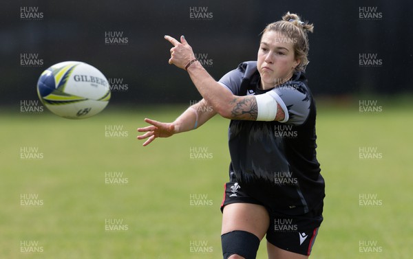 201022 - Wales Women Rugby Training Session - Wales’ Keira Bevan during training ahead of their Women’s Rugby World Cup match against Australia