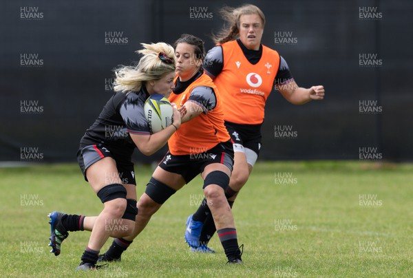 201022 - Wales Women Rugby Training Session - Wales’ Alex Callender during training ahead of their Women’s Rugby World Cup match against Australia