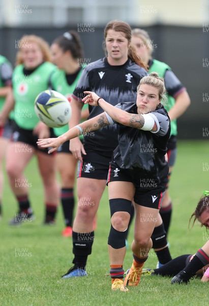 251022 - Wales Women Rugby Training Session - Keira Bevan of Wales during training ahead of their Women’s Rugby World Cup Quarter Final against New Zealand
