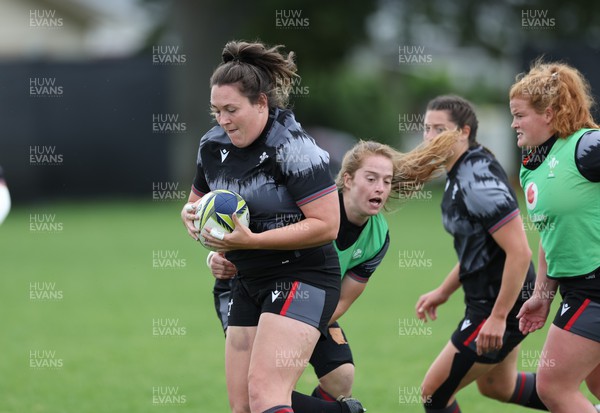 251022 - Wales Women Rugby Training Session - Cerys Hale of Wales during training ahead of their Women’s Rugby World Cup Quarter Final against New Zealand