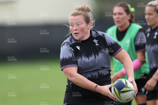 251022 - Wales Women Rugby Training Session - Caryl Thomas of Wales during training ahead of their Women’s Rugby World Cup Quarter Final against New Zealand