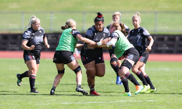 270922 - Wales Women Rugby Training Session - Wales’ Sisilia Tuipulotu during training  ahead of the start of the Women’s Rugby World Cup