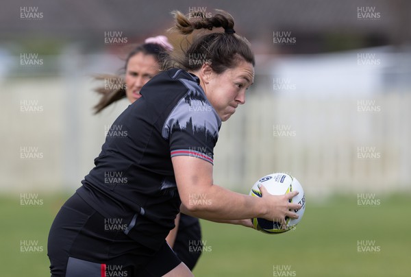 271022 - Wales Women Rugby Training Session - Cerys Hale of Wales during a training session ahead of the Women’s Rugby World Cup Quarter Final against New Zealand